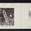 Suie, Macnabs Of Innishewan Burial Enclosure, NN42NE 3, Ordnance Survey index card, page number 1, Recto