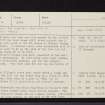 St Fillan's Stones, NN53SE 6, Ordnance Survey index card, Recto