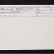 Clach Na Boile, NN65NE 1, Ordnance Survey index card, Recto