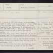 Dunblane, NN70SE 14, Ordnance Survey index card, page number 1, Recto