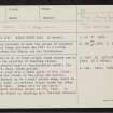 Dunruchan, NN71NE 1, Ordnance Survey index card, page number 1, Recto