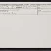 Comrie, NN72SE 14, Ordnance Survey index card, Recto