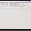 Drumcharry, North-West Croft, NN74NE 54, Ordnance Survey index card, Recto