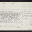 Braco, NN80NW 13, Ordnance Survey index card, page number 1, Recto