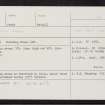 Concraig, NN81NE 1, Ordnance Survey index card, Recto