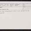 Ardoch, NN81SW 16, Ordnance Survey index card, Recto