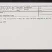 Ardoch, NN81SW 17, Ordnance Survey index card, Recto