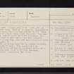 Dunfallandy, NN95NW 30, Ordnance Survey index card, page number 1, Recto