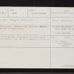 Gellyburn, NO03NE 2, Ordnance Survey index card, Recto