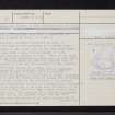 Carnac, Moredun, NO11NW 23, Ordnance Survey index card, page number 2, Verso