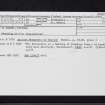 St Madoes, Pitfour, NO12SE 20, Ordnance Survey index card, Recto