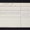 Friarton, NO12SW 24, Ordnance Survey index card, Recto