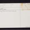 Gallowhill, NO13NE 20, Ordnance Survey index card, page number 2, Verso