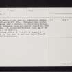 'Abbey Road', NO13NE 24, Ordnance Survey index card, page number 2, Verso