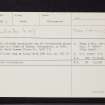 Carsie, NO14SE 8, Ordnance Survey index card, Recto
