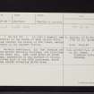 Glen Quoich, NO19SW 4, Ordnance Survey index card, Recto