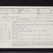 Balfarg, NO20SE 5, Ordnance Survey index card, page number 1, Recto