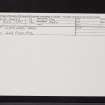 Clatchard Craig, NO21NW 22, Ordnance Survey index card, Recto