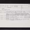 Carpow, NO21NW 58, Ordnance Survey index card, Recto