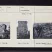 Monimail Tower, NO21SE 13, Ordnance Survey index card, page number 1, Recto