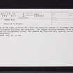 Strone Hill, NO25NE 18, Ordnance Survey index card, Recto