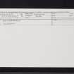 Drumderrach, NO25SE 18, Ordnance Survey index card, Recto