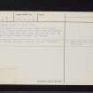 Aithernie, NO30SE 3, Ordnance Survey index card, page number 2, Verso