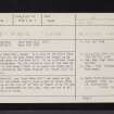 Cupar, Moat Hill, NO31SE 1, Ordnance Survey index card, page number 1, Recto