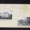 Auchterhouse Mansion, NO33NW 1, Ordnance Survey index card, Recto