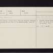 Dundee, Western Cemetery, NO33SE 47, Ordnance Survey index card, Recto
