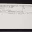 Benvie Church, NO33SW 6, Ordnance Survey index card, Recto
