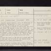 Eassie, NO34NE 4, Ordnance Survey index card, Recto