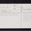Kirriemuir, NO35SE 10, Ordnance Survey index card, page number 1, Recto