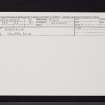 Kirriemuir, NO35SE 28, Ordnance Survey index card, Recto