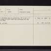 Glen Clova, NO37SW 4, Ordnance Survey index card, Recto