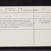 Nydie Mains, NO41NW 15, Ordnance Survey index card, Recto
