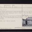 Mount Melville Home Farm, Steading, NO41SE 1, Ordnance Survey index card, Recto