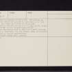 Drumcarrow Craig, NO41SE 4, Ordnance Survey index card, page number 2, Verso