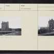Dundee, Broughty Ferry, Broughty Castle, NO43SE 10, Ordnance Survey index card, Recto