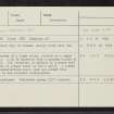 Labothie Hill, NO44SE 8, Ordnance Survey index card, Recto