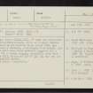 Camus's Cross, NO53NW 3, Ordnance Survey index card, Recto