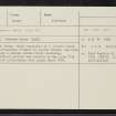 Panmure House, NO53NW 12, Ordnance Survey index card, Recto