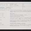 Flemington, Aberlemno, NO55NW 33, Ordnance Survey index card, Recto
