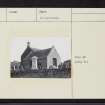 Guthrie Parish Church And Churchyard, NO55SE 5, Ordnance Survey index card, Recto