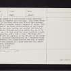 Colmeallie, NO57NE 3, Ordnance Survey index card, page number 2, Verso