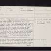 Image Wood, NO59NW 1, Ordnance Survey index card, page number 1, Recto