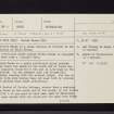 Corbie Knowe, NO64NE 4, Ordnance Survey index card, page number 1, Recto