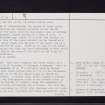 Green Cairn, Cairnton Of Balbegno, NO67SW 1, Ordnance Survey index card, page number 2, Verso