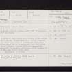 Upper Shampher, NO69SE 2, Ordnance Survey index card, Recto