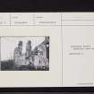 Lauriston Castle, NO76NE 7, Ordnance Survey index card, Recto